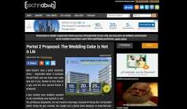 
							         Portal 2 Proposal: The Wedding Cake is Not a Lie - Technabob								  
							    