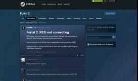 
							         Portal 2 (PS3) not connecting :: Portal 2 General Discussions								  
							    