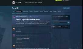 
							         Portal 2 puzzle-maker mods :: Portal 2 General Discussions								  
							    