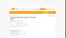 
							         Portal 2 quiz - By tailsdollforever - Sporcle								  
							    