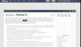
							         Portal 2 / Quotes - TV Tropes								  
							    