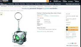 
							         Portal 2 Refracting Box Key Chain: Toys & Games - Amazon.com								  
							    