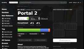 
							         Portal 2 - release date, videos, screenshots, reviews on RAWG								  
							    