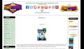 
							         Portal 2 - Review - Family Friendly Gaming Review								  
							    