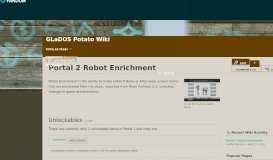 
							         Portal 2 Robot Enrichment | GLaDOS Potato Wiki | FANDOM powered ...								  
							    