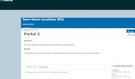 
							         Portal 2 | Save Game Locations Wiki | FANDOM powered by Wikia								  
							    