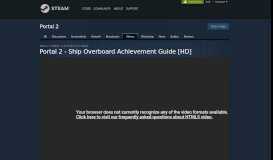 
							         Portal 2 - Ship Overboard Achievement Guide [HD] - Steam Community								  
							    