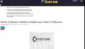 
							         Portal 2 Shower Curtains Contain Less Than 1% Mercury | The Mary ...								  
							    
