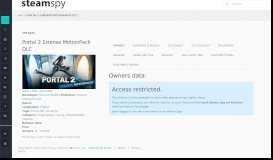 
							         Portal 2 Sixense MotionPack DLC - SteamSpy - All the data and stats ...								  
							    