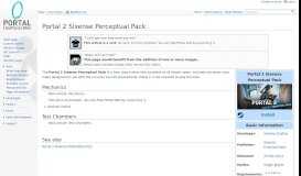 
							         Portal 2 Sixense Perceptual Pack - Portal Wiki								  
							    