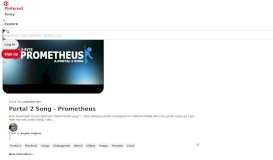 
							         Portal 2 Song - Prometheus - Pinterest								  
							    