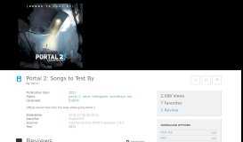 
							         Portal 2: Songs to Test By : Valve : Free Download, Borrow, and ...								  
							    