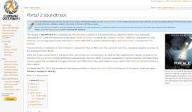 
							         Portal 2 soundtrack - Combine OverWiki, the original Half-Life wiki ...								  
							    