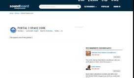 
							         Portal 2 Space core - Soundboard.com - Create & Download Free ...								  
							    