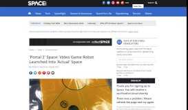 
							         'Portal 2' Space: Video Game Robot Launched Into 'Actual' Space ...								  
							    