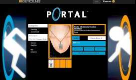 
							         Portal 2 Stalemate Pendant Necklace Accessory - Portal Accessories ...								  
							    