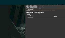 
							         Portal 2 storyline | Half-Life Wiki | FANDOM powered by Wikia								  
							    