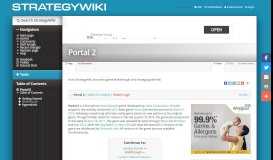 
							         Portal 2 — StrategyWiki, the video game walkthrough and strategy ...								  
							    