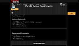 
							         Portal 2 System Requirements | Can I Run Portal 2 PC ... - Game Debate								  
							    