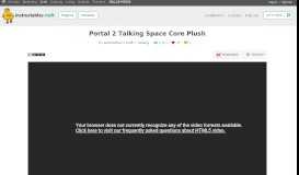 
							         Portal 2 Talking Space Core Plush - Instructables								  
							    