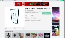 
							         Portal 2 Test Chamber Sign - Roblox								  
							    
