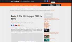 
							         Portal 2: The 10 things you NEED to know | GamesRadar+								  
							    