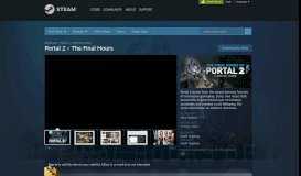 
							         Portal 2 - The Final Hours on Steam								  
							    
