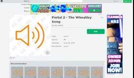 
							         Portal 2 - The Wheatley Song - Roblox								  
							    