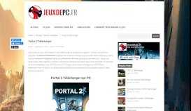 
							         Portal 2 Télécharger - JeuxDePC.fr								  
							    