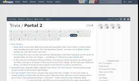 
							         Portal 2 / Trivia - TV Tropes								  
							    