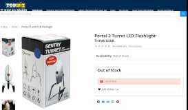 
							         Portal 2 Turret LED Flashlight Think Geek - ToyWiz								  
							    