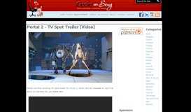 
							         Portal 2 - TV Spot Trailer [Video] - Geeks Are Sexy								  
							    