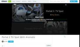 
							         Portal 2 TV Spot With Animatic on Vimeo								  
							    