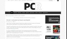 
							         Portal 2 unlocked on Steam worldwide – PCR								  
							    