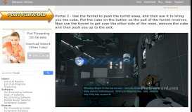 
							         Portal 2 - Use the funnel to push the turret away, and then use it to ...								  
							    
