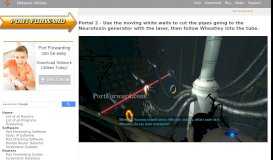 
							         Portal 2 - Use the moving white walls to cut the pipes going to the ...								  
							    