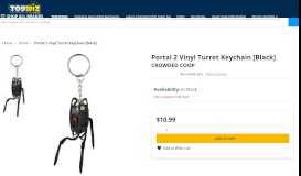 
							         Portal 2 Vinyl Turret Keychain Black Crowded Coop - ToyWiz								  
							    