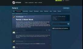 
							         Portal 2 Wont Work :: Portal 2 General Discussions - Steam Community								  
							    