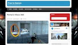 
							         Portal 2-Xbox 360 Download – Free to Games								  
							    