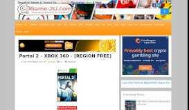 
							         Portal 2 - XBOX 360 - [REGION FREE] - Game-2u.com								  
							    