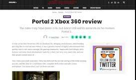 
							         Portal 2 Xbox 360 review - Den of Geek								  
							    