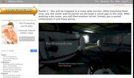 
							         Portal 2 - You will be trapped in a room with turrets. After knocking ...								  
							    