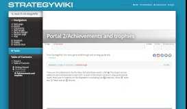 
							         Portal 2/Achievements and trophies — StrategyWiki, the video game ...								  
							    