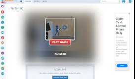 
							         Portal 2D - online game | GameFlare.com								  
							    