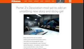 
							         Portal 2's Desolation mod set to add an unsettling new story and sticky ...								  
							    