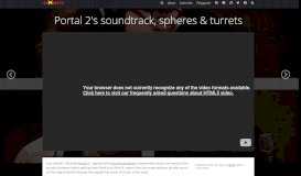 
							         Portal 2's soundtrack, spheres & turrets | Gamebits								  
							    