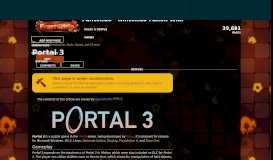 
							         Portal 3 | Fantendo - Nintendo Fanon Wiki | FANDOM powered by Wikia								  
							    