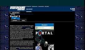 
							         Portal 3 | Video Game Fanon Wiki | FANDOM powered by Wikia								  
							    