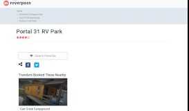 
							         Portal 31 RV Park - 1 Reviews - Lynch, KY - RoverPass								  
							    