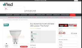 
							         Portal 3W GU10 LED Bulb - 250 Lumens - Wholesale LED Lights								  
							    